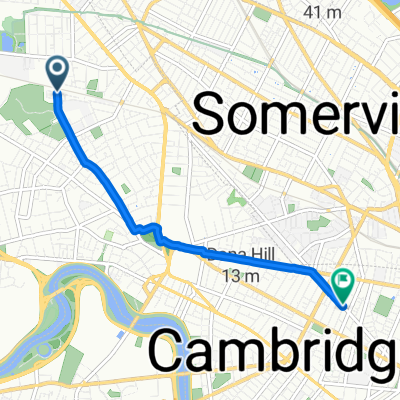 Bolton St, Cambridge to Elm St, Cambridge