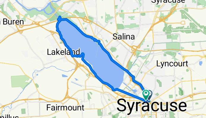 E Willow St, Syracuse to E Willow St, Syracuse