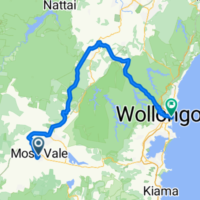 Arthur St, Moss Vale to Burelli St, Wollongong