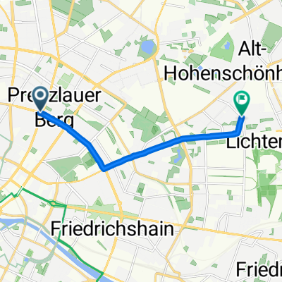 Kollwitzstraße, Berlin to Genslerstraße, Berlin