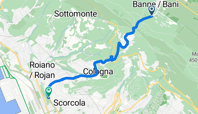 Route in Trieste