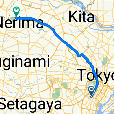 西新橋1丁目, 港区へ赤塚新町3丁目, 板橋区