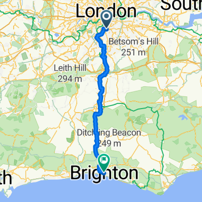 Downton Avenue, London to Queen's Road, Brighton