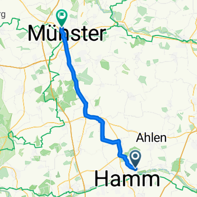 Heessener Dorfstraße, Hamm nach An der Germania Brauerei, Münster