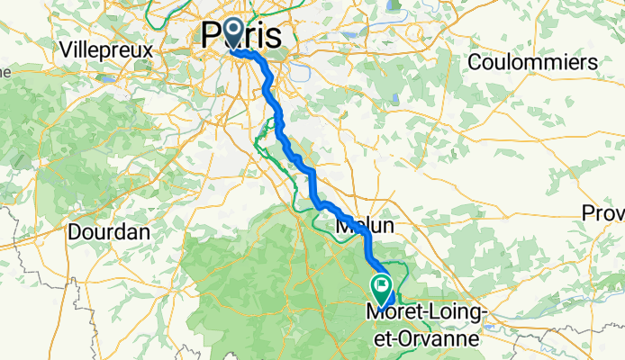 Rue Daguerre, Paris to Rue Grande, Fontainebleau