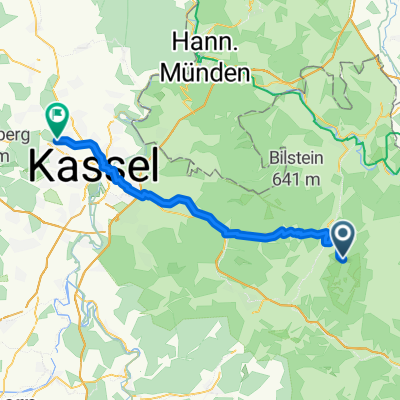Bransrode, Großalmerode nach Am Ziegenberg, Kassel