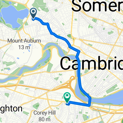 Huron Ave, Cambridge to Naples Rd, Brookline