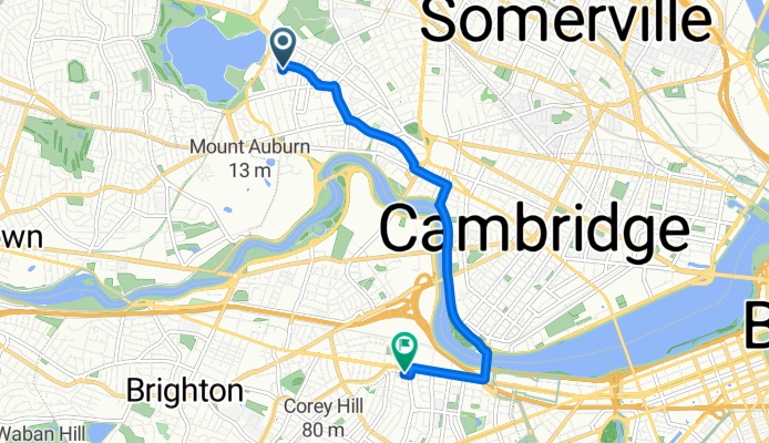 Huron Ave, Cambridge to Naples Rd, Brookline