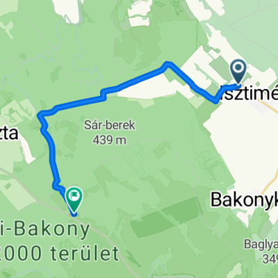 Útvonal innen: Isztimér