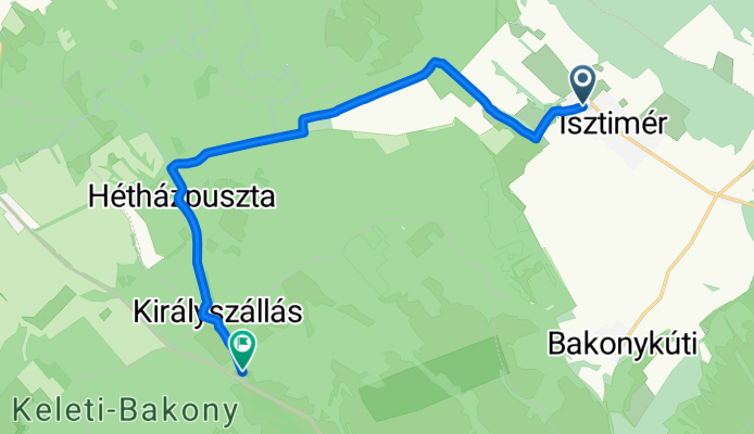 Útvonal innen: Isztimér