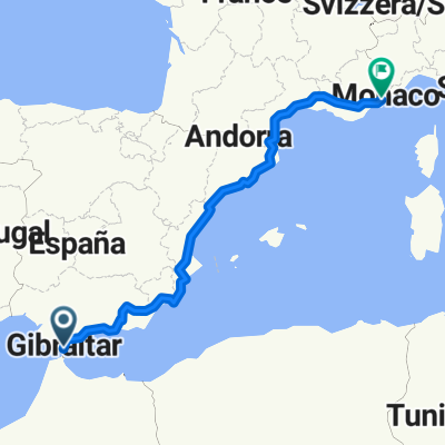 From Gibraltar to Nice