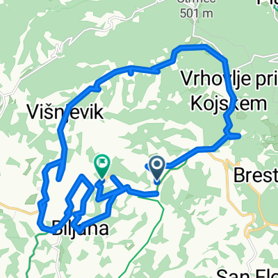 Šmartno, Kojsko a Regionalna Cesta 402, Kojsko