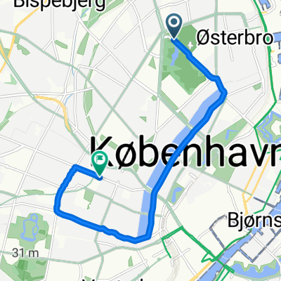 Jagtvej, København Ø to Bülowsvej, Frederiksberg C