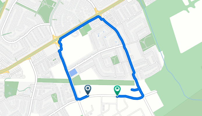 Mango St, Ottawa to Honeydew St, Ottawa