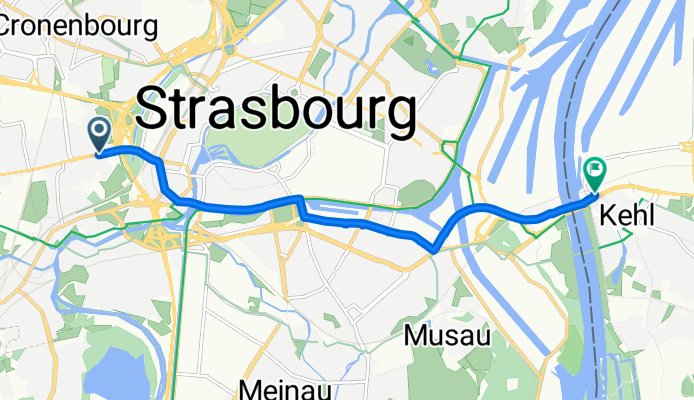 Rue de la Tour nach Kehl Bahnhof