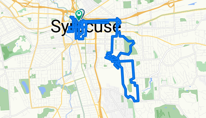 E Willow St, Syracuse to E Willow St, Syracuse