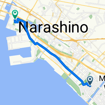 打瀬1丁目, 千葉市へ浜町2丁目, 船橋市