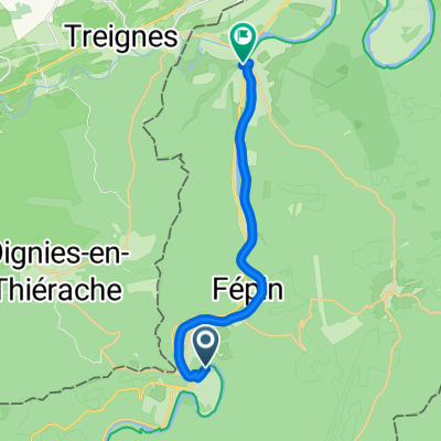 Eurovélo 19, Fumay naar Avenue Roger Posty, Vireux-Molhain