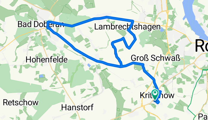 Route in Kritzmow