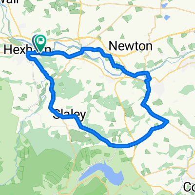 Hexham loop via Slaley Barley Hill Whittonstall and Corbridge