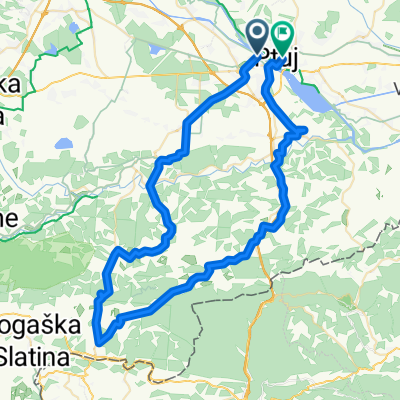 Pot v Toplice, Ptuj to Osojnikova cesta, Ptuj