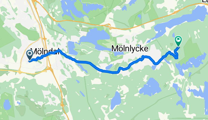 Åby allé, Mölndal to Gammeldansvägen, Mölnlycke