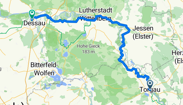 From Torgau to Dessau-Roßlau
