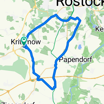 Kritzmow - Buchholz Heide  - Pölchow - Niendorf - Sandkrug - Biestow - Friedhof - Kritzmow