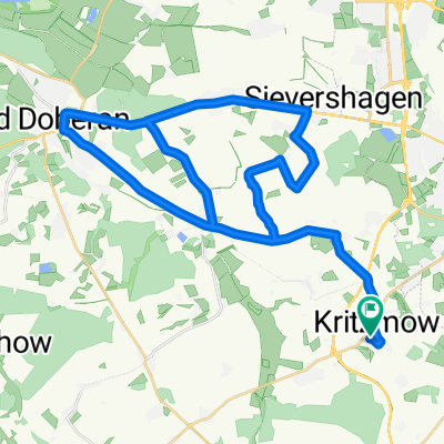Route in Kritzmow