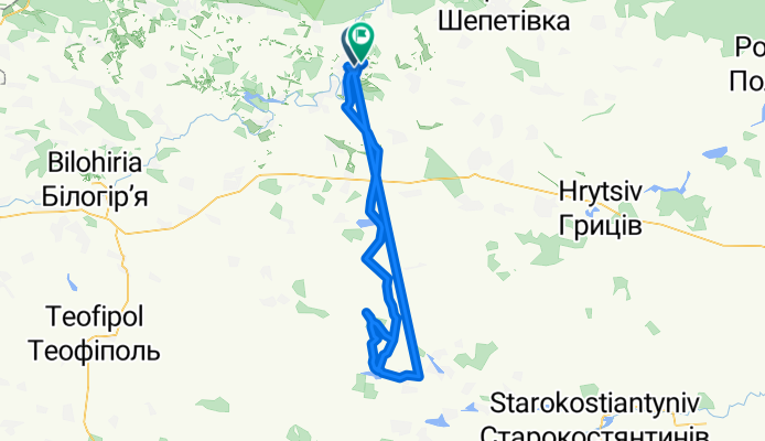 вулиця Незалежності to вулиця Онищука