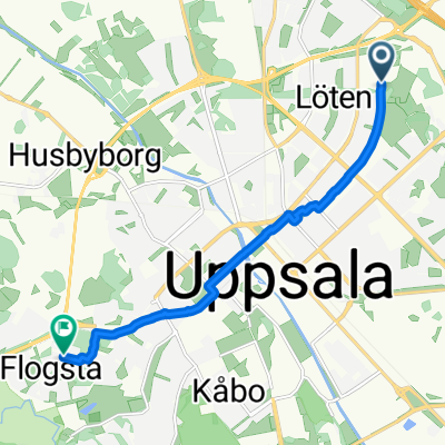 Edith Södergrans Gata to Sernanders väg