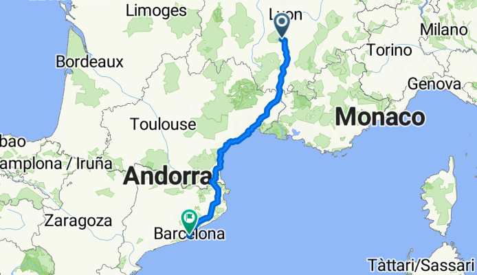 Rue de l'Ancienne Poste, Félines to Plaça de Sant Jaume, Barcelona