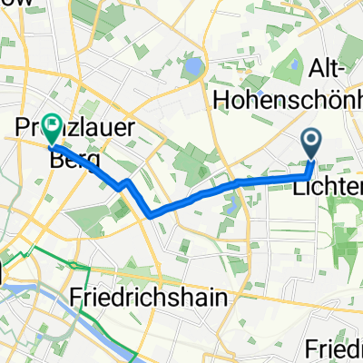 Genslerstraße, Berlin to Kollwitzstraße, Berlin