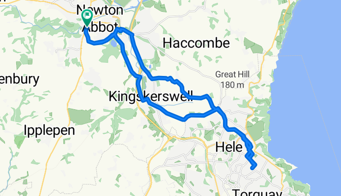 Route in Newton Abbot