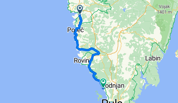 Capuder Tar-Vabriga to Vodnjan