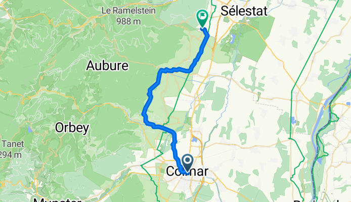From Colmar to Sélestat