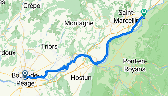 From Bourg-de-Péage to Izeron
