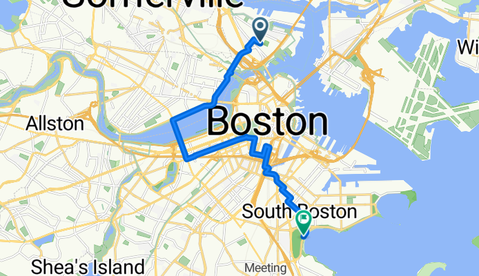 Monument Square, Boston to Columbus Park, Boston