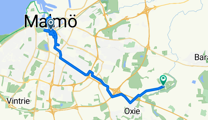 Stenhuggaregatan, Malmö to Södra Sallerup, Malmö