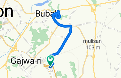 아미리, 이천시에서 부발읍, 이천시까지