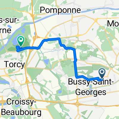 Avenue du Clos St-Georges, Bussy-Saint-Georges à Torcy