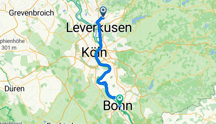 Von Leverkusen bis Bonn