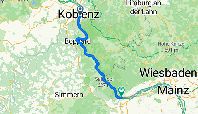 Von Koblenz bis Bingen am Rhein