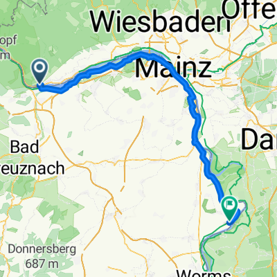 Von Rüdesheim am Rhein bis Eschborn