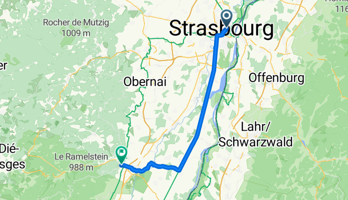 Von Straßburg bis Châtenois