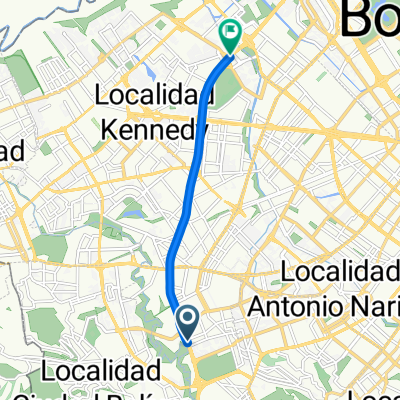 Carrera 25, Bogotá a Avenida Carrera 72, Bogotá