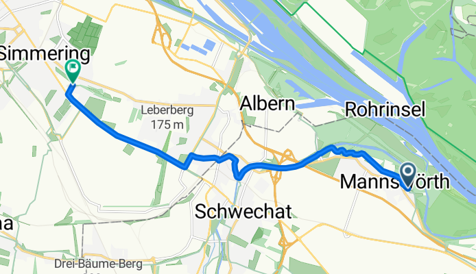 Baumeistergasse, Schwechat to Florian-Hedorfer-Straße, Vienna