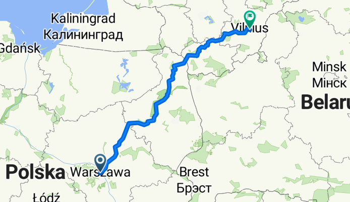 TE Varsovie - Vilnius