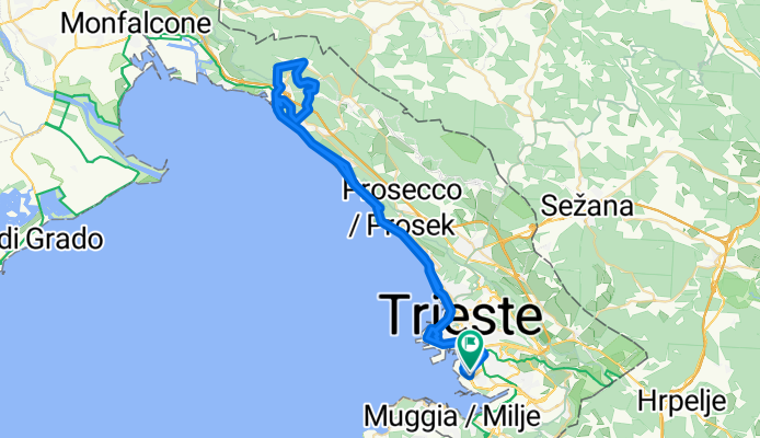 Route in Trieste