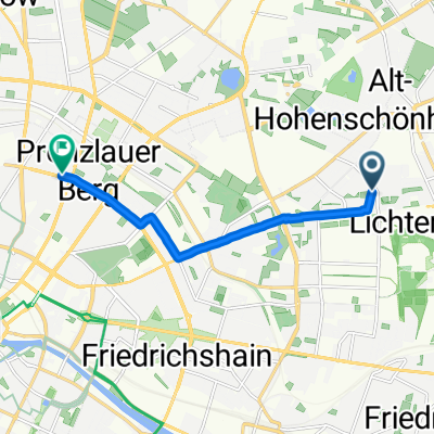 Genslerstraße, Berlin to Kollwitzstraße, Berlin